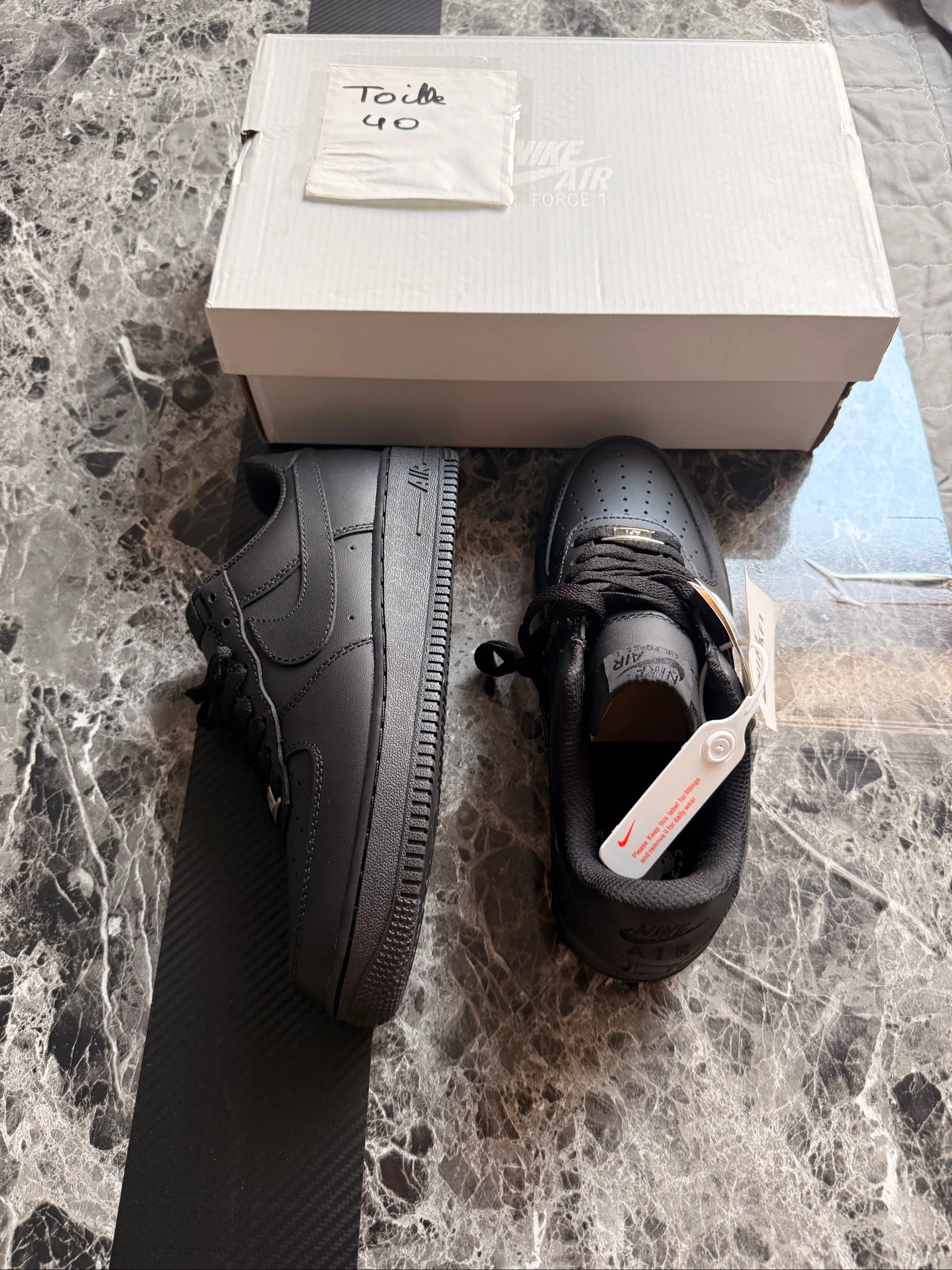 Nike Air Force 1 ’07 Triplo Preto – Tamanho 40 – photo 7